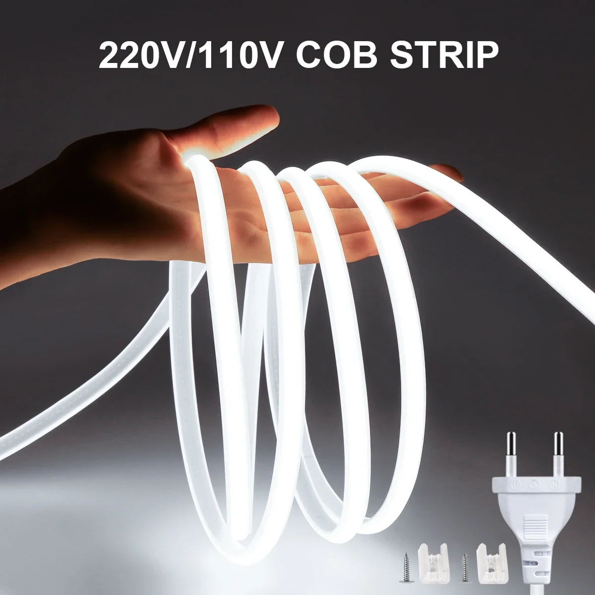 Outdoor Power Vac - 1M-35M 220V 110V COB LED Strip