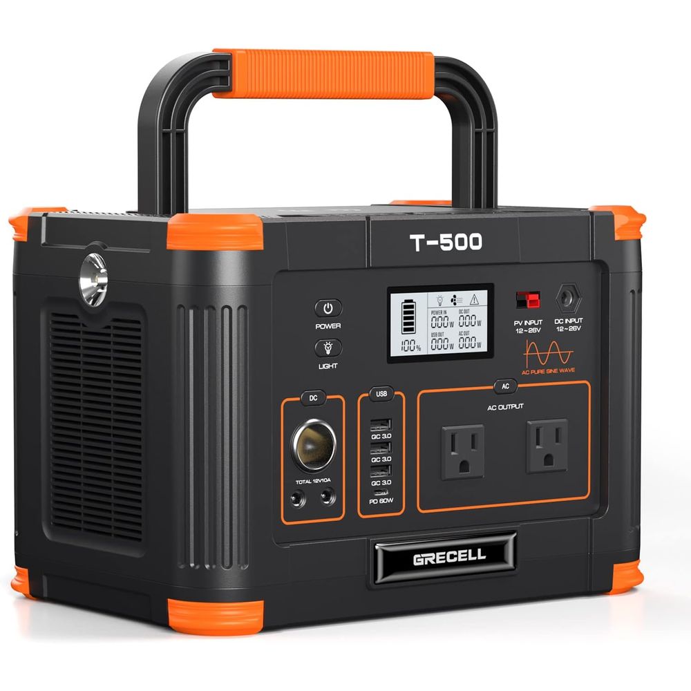 Outdoor Power Vac - 포탈레 파워 스테이션 500W(최대 1000W), 519Wh