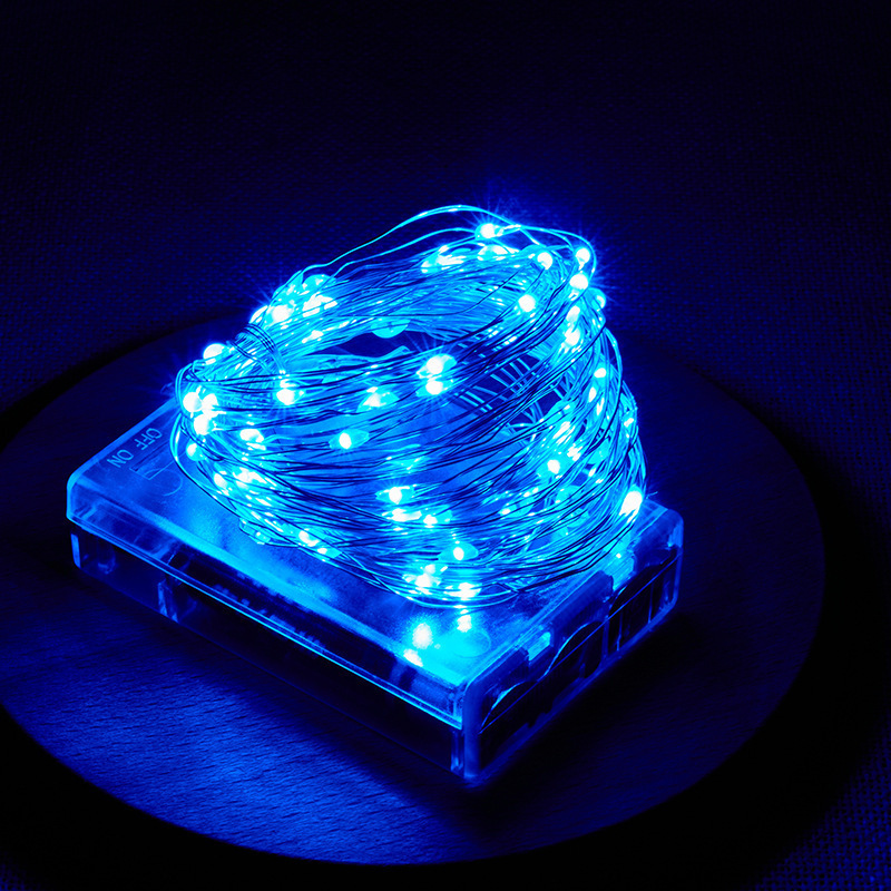 Outdoor Power For Wedding - 웨딩 홀리데이 페스툰 LED 실버 와이어