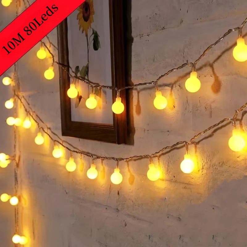 Outdoor Power For Wedding - USB/배터리 전원 스트링 조명 글로브 스트링