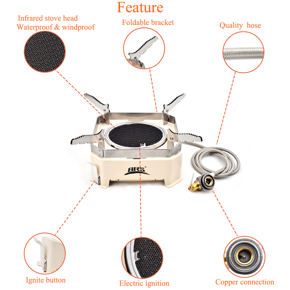 BRS 2200W 고출력 적외선 카드 스토브 캠핑 가스 - Outdoor Power Grill 리뷰 및 가격