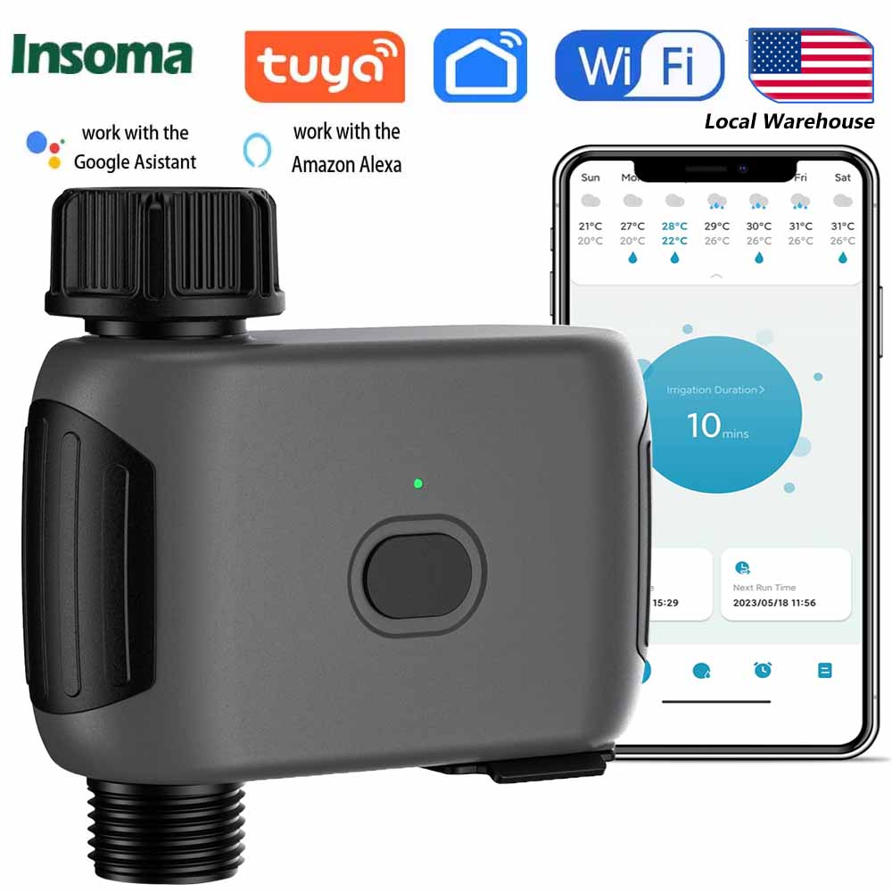 인소마 자동 식물 관개 스마트 와이파이 스프링클러 타이 - Outdoor Power Timer 리뷰 및 가격