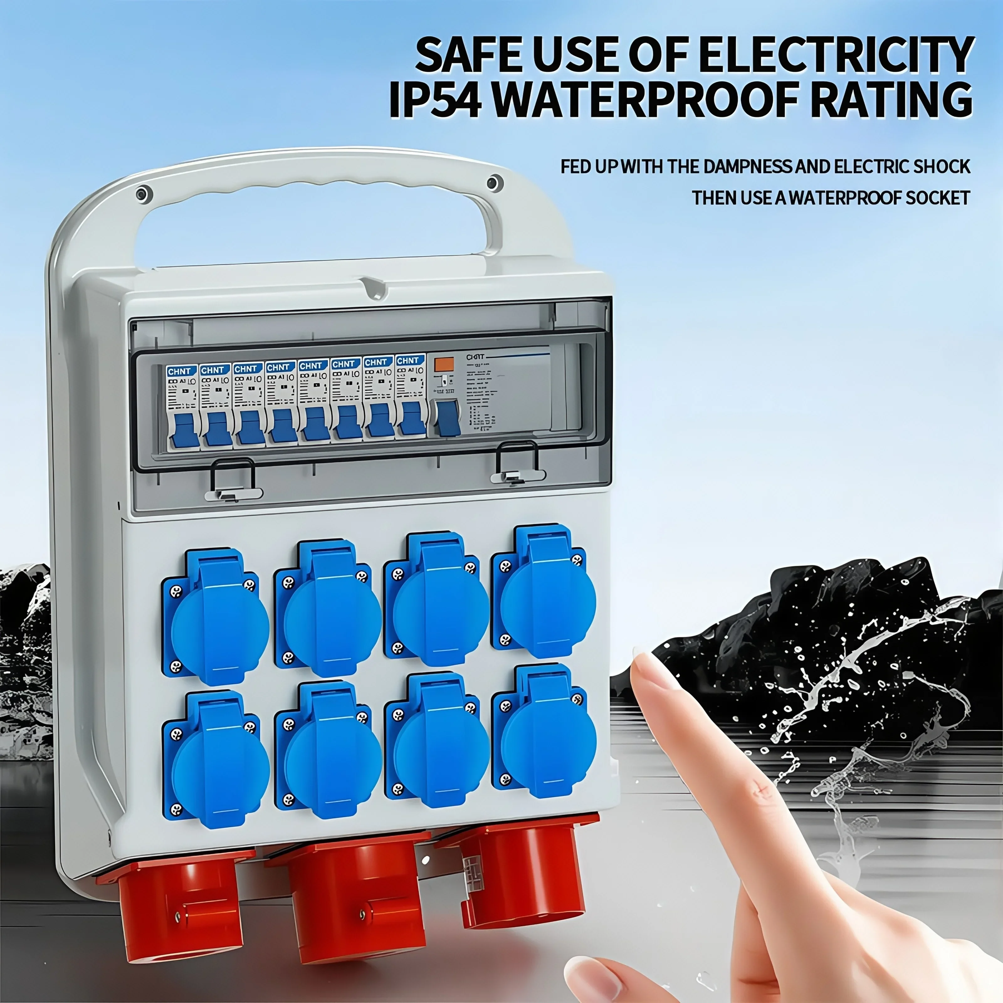 IP54 16A 방수 산업용 패널 소켓 전력 벽면 콘센 - Outdoor Power Distribution Panel 리뷰 및 가격