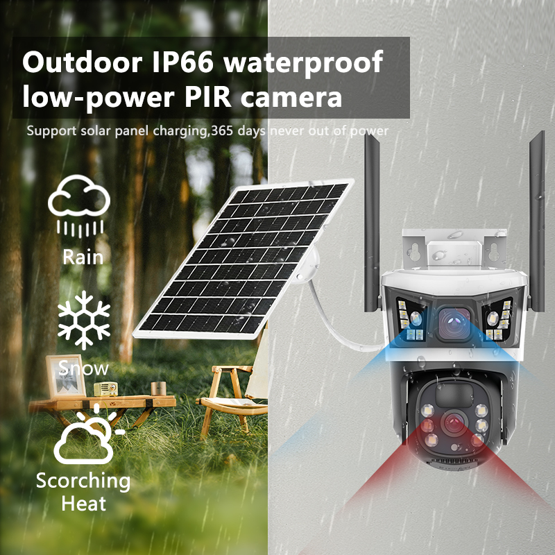12MP 6K 태양광 보안 카메라 야외용 4G SIM  - Outdoor Power Distribution Panel 리뷰 및 가격
