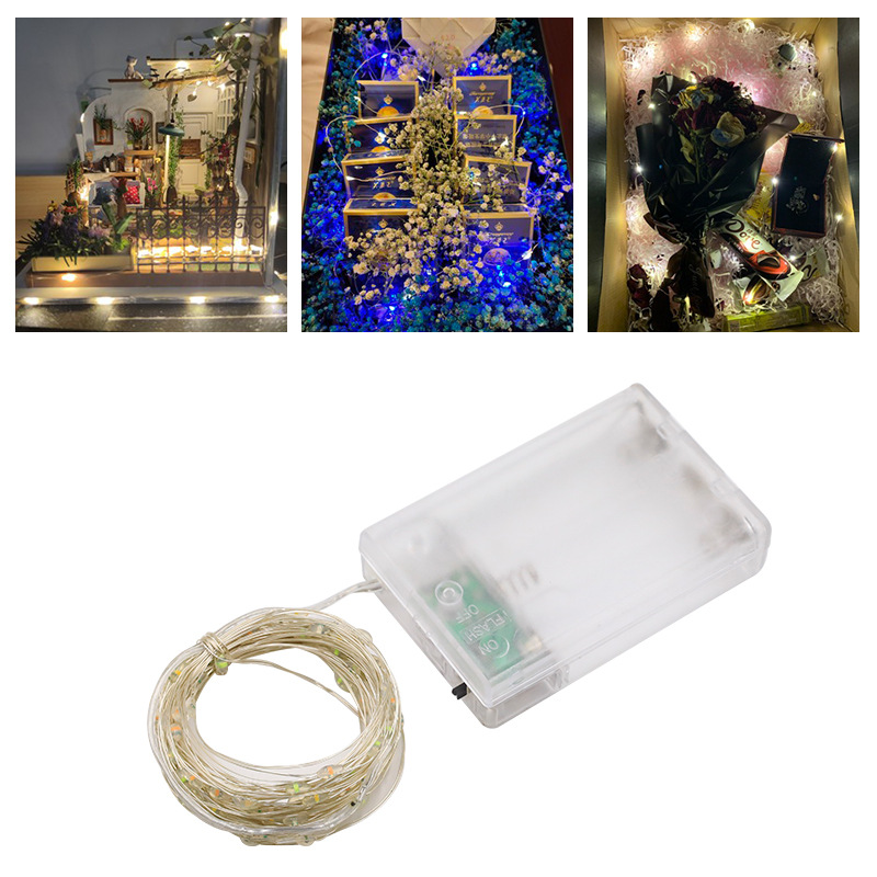 웨딩 홀리데이 페스툰 LED 실버 와이어 라이트 스트링 - Outdoor Power For Wedding 리뷰 및 가격