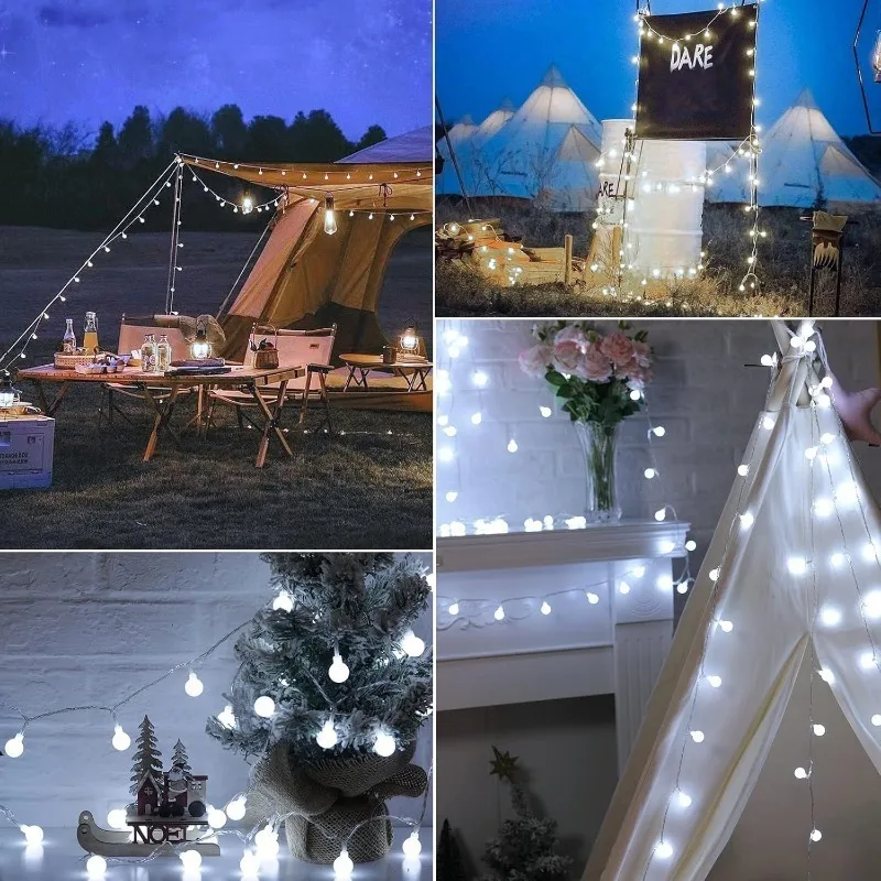 USB/배터리 전원 스트링 조명 글로브 스트링 조명 방 - Outdoor Power For Wedding 리뷰 및 가격