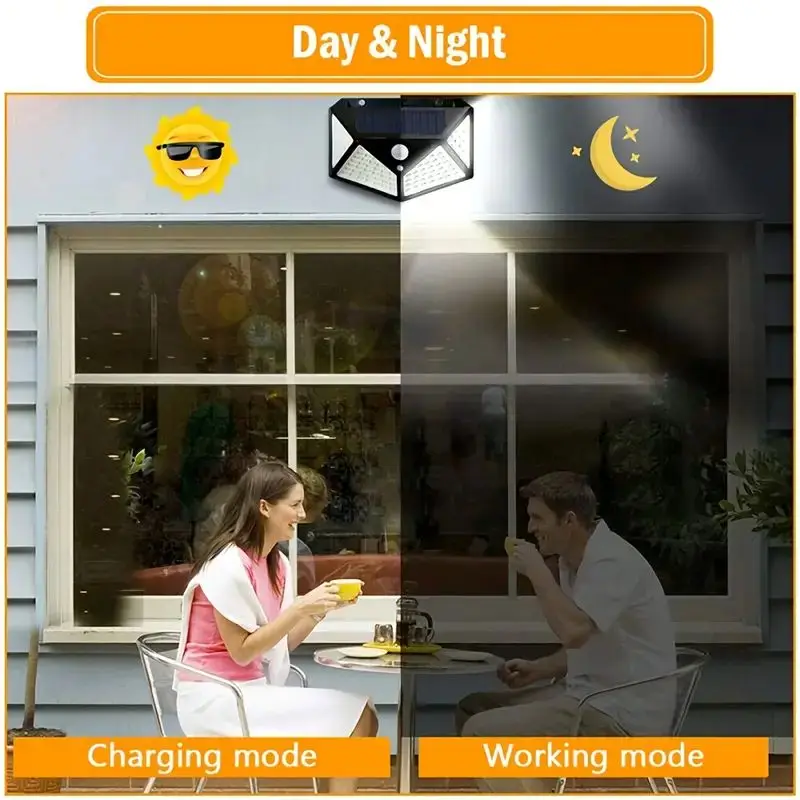 100LED 야외 태양광 정원등, 모션 센서 방수 태양 - Outdoor Power Point 리뷰 및 가격