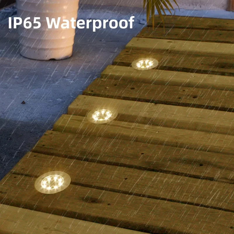 4Pcs LED 태양 정원 조명 야외 조명 플로어 램프 - Outdoor Power Distribution Panel 리뷰 및 가격