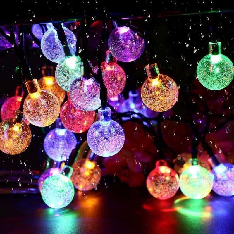 20/50/100 LED 태양광 크리스탈 볼 페스툰 라 - Outdoor Power For Wedding 리뷰 및 가격